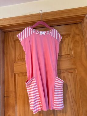 Hanna Anderson girls summer pink dress
